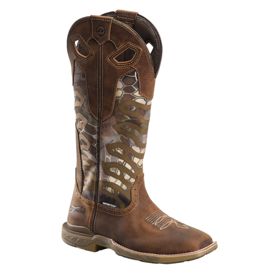 Double H® Men's 16" Snake Brown & Camo Waterproof Vapor Boots DH5390