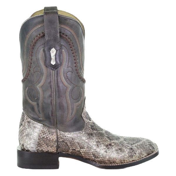 Corral Men's Natural Rattle Snake Square Toe Western Boots A3800