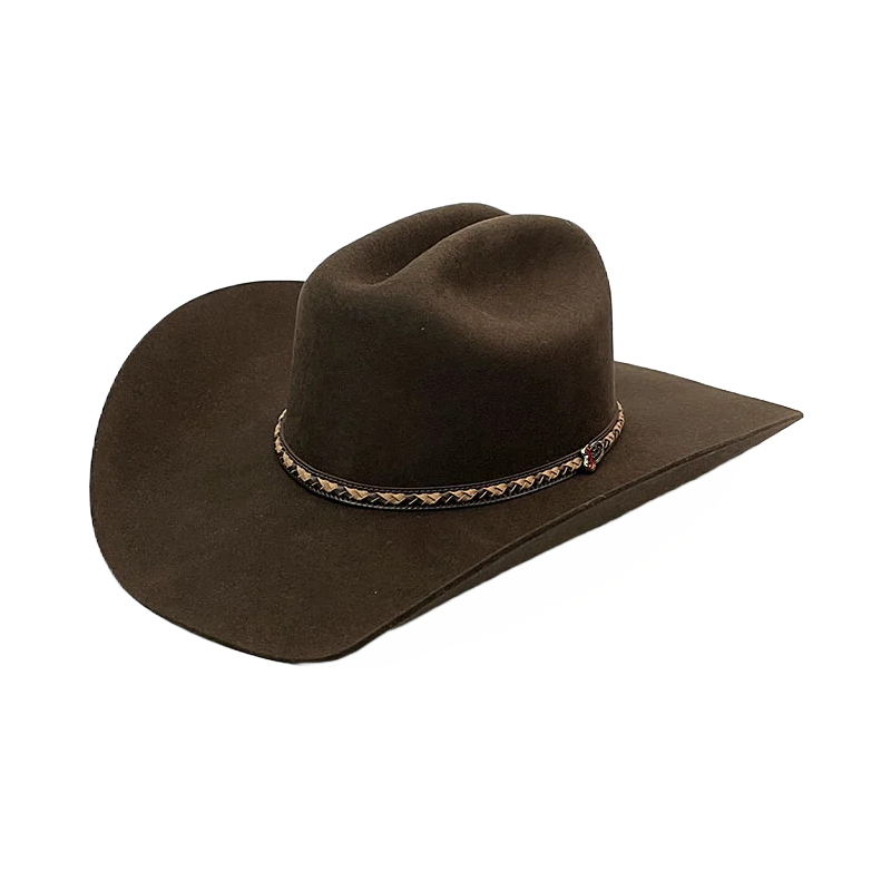 Justin® Men's Plains 2X Brown Wool Felt Western Hat JF0242PLNS40