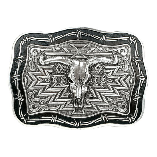 Bull skull belt buckle clearance