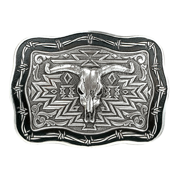Crumrine Men's Steer Skull Belt Buckle 38026