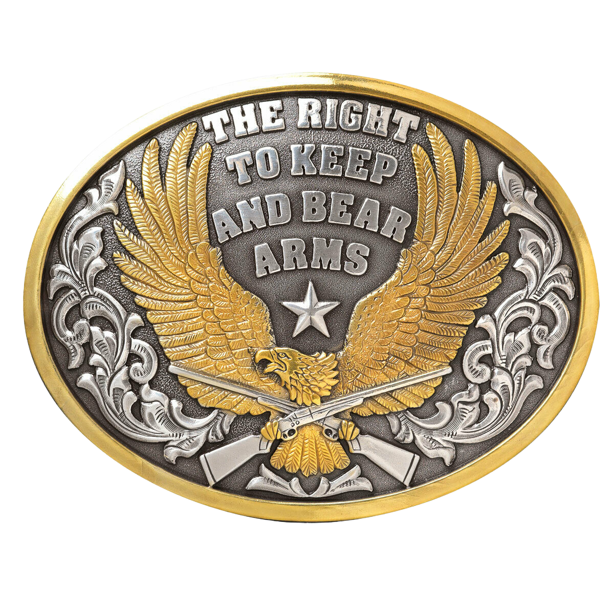 Nocona Right To Bear Arms  Belt Buckle 37117