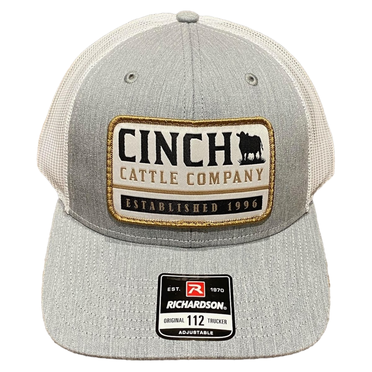 Cinch Men's Grey Cattle Company Patch Snapback Trucker Cap MCC0800008