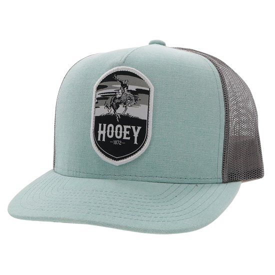 Hooey Men's Cheyenne 5-panel Teal & Grey Trucker Cap 2144T-TLGY