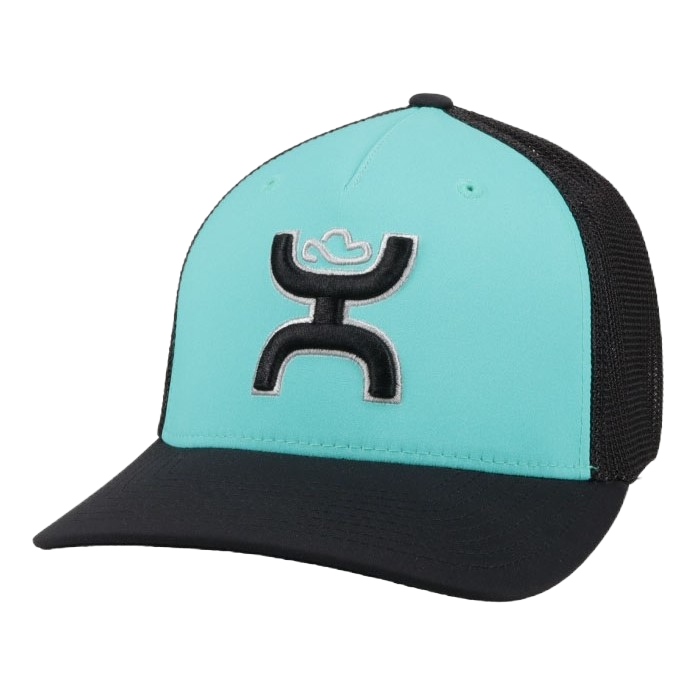 Hooey Children's "Coach" Turquoise and Black Hat 2112TQBK-Y