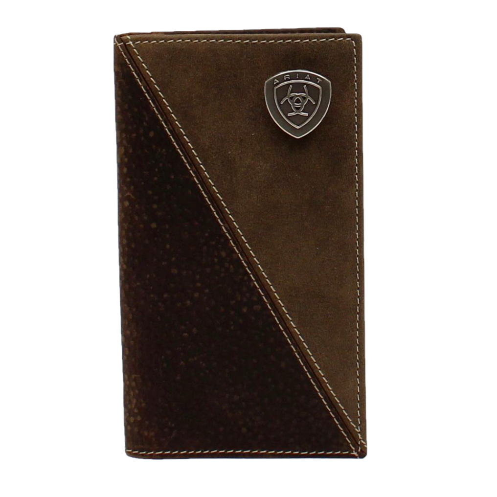 Ariat® Men's Rodeo Design Shield Logo Wallet A3544502