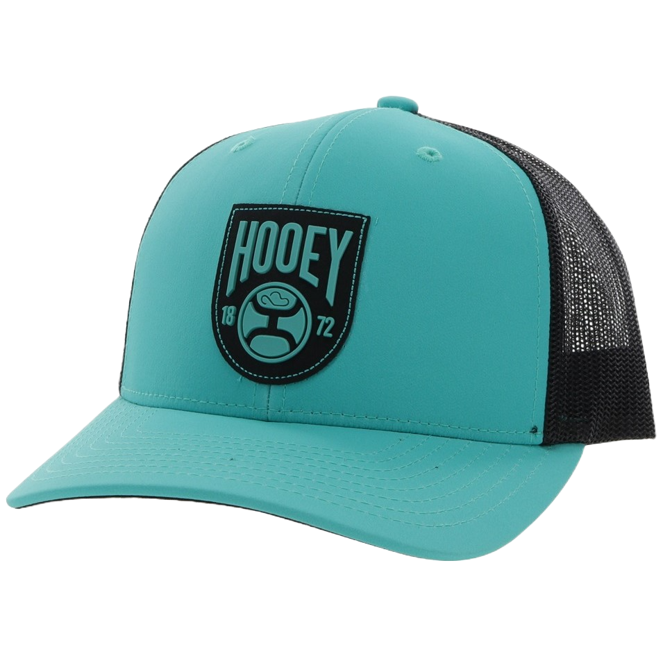 Hooey® Men's Bronx 6-panel Turquoise & Black Trucker Cap 2103T-TQBK