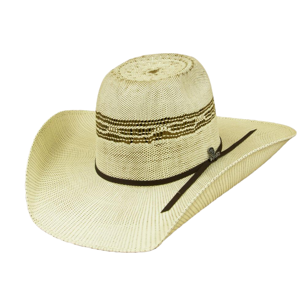 Load image into Gallery viewer, Ariat® Men&amp;#39;s Bangora Straw Punchy Cowboy Hat A73164
