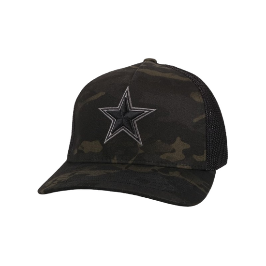 Hooey Men's Dallas Cowboys Camo & Black FlexMesh Fitted Hat 7151CABK