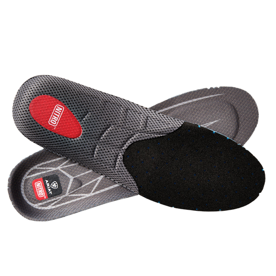 Load image into Gallery viewer, Ariat Ladies Nitro™ Round Toe Grey &amp;amp; Black Footbed Insole 10031359
