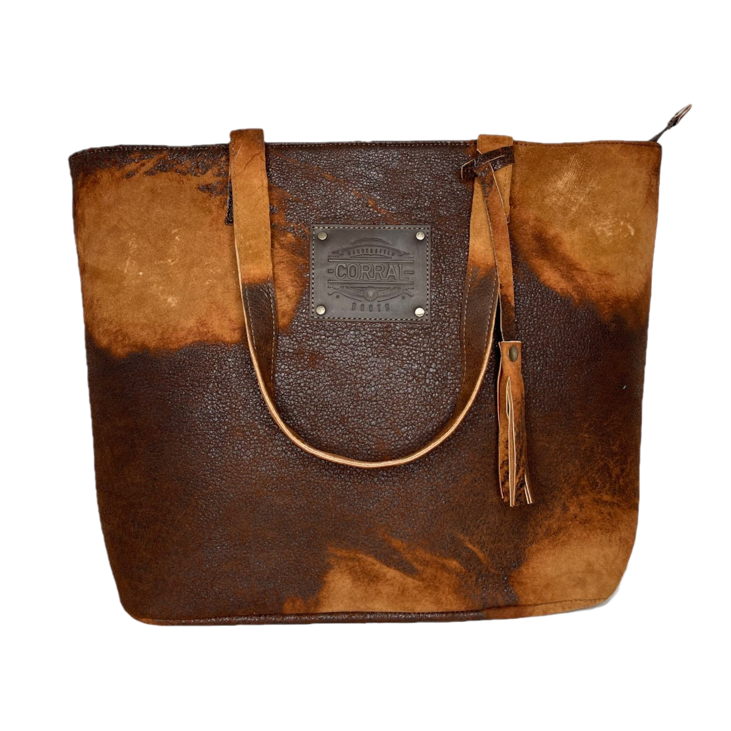 Corral Distressed Brown Lamb Leather Purse D1291