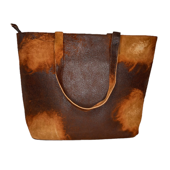 Corral Distressed Brown Lamb Leather Purse D1291