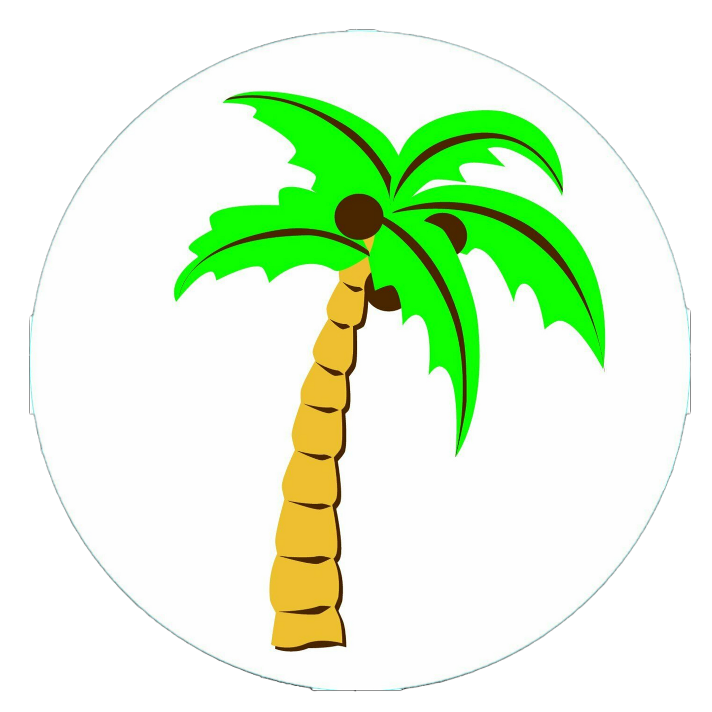 Bogg Bag Palm Tree 3" Silicone Disk Bogg Bit 26BBITPALM