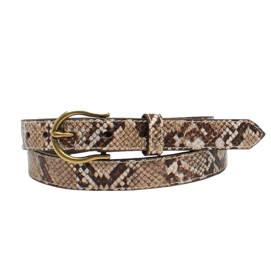 Ariat® Ladies Metallic Snake Skin Belt A1532602