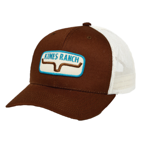 Kimes Ranch® Unisex Rolling Trucker Brown Cap RT-BROWN