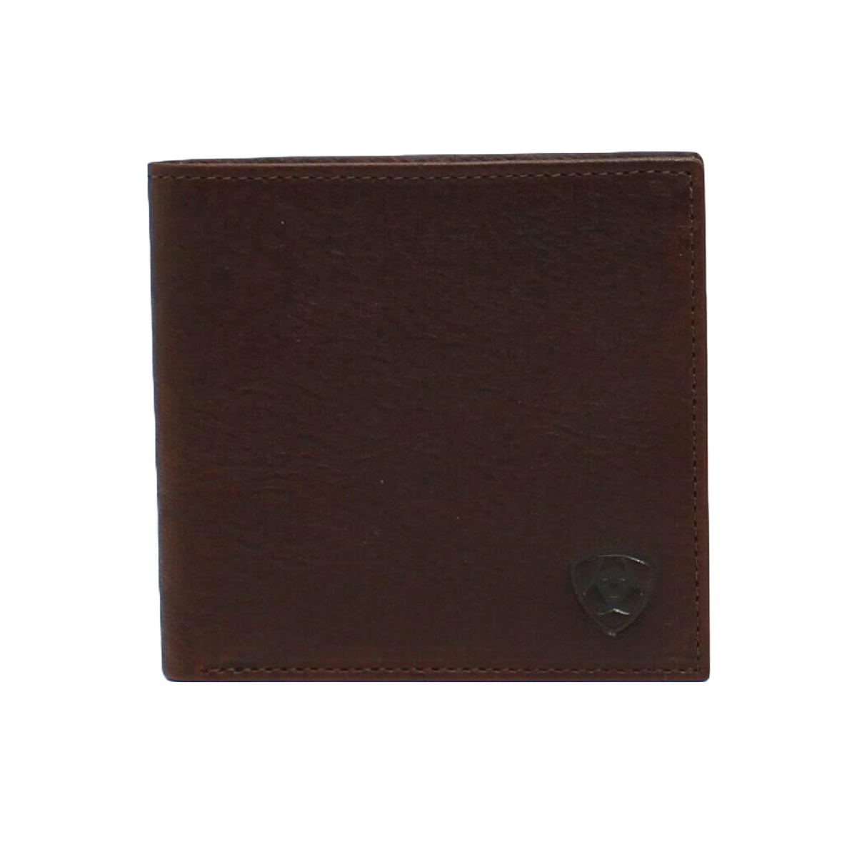 Load image into Gallery viewer, Ariat® Men&amp;#39;s Dark Copper Shield Logo Bifold Wallet A35307283
