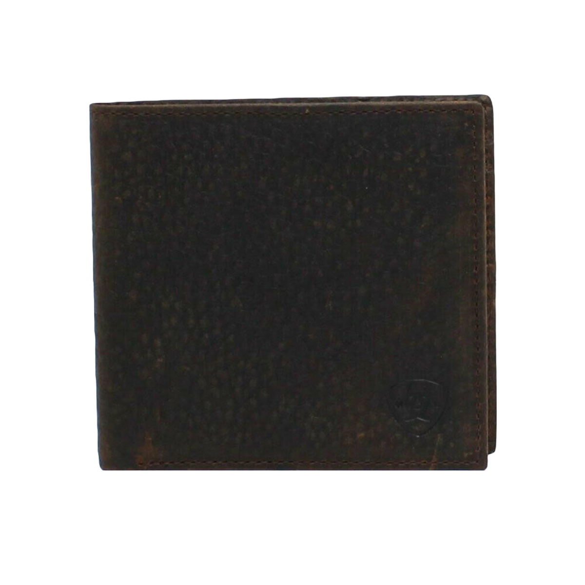 Ariat® Men's Rowdy Shield Logo Brown Bifold Wallet A35307282