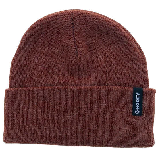 Load image into Gallery viewer, Hooey Maroon Beanie With Black &amp;amp; White Logo Tag 2051MA
