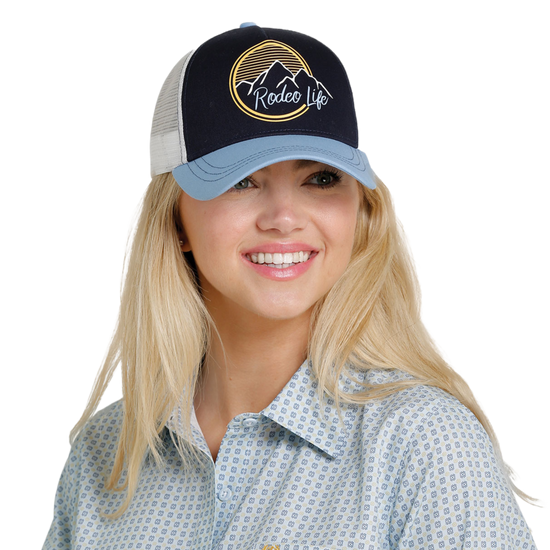 Cinch® Ladies Blue Rodeo Trucker Cap MHC7874028