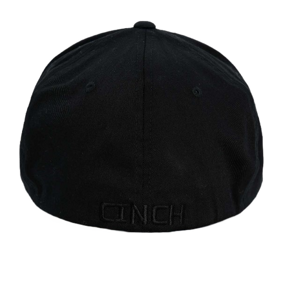 Cinch Men's 3D Flag Flex Fit Black Baseball Cap MCC0627765