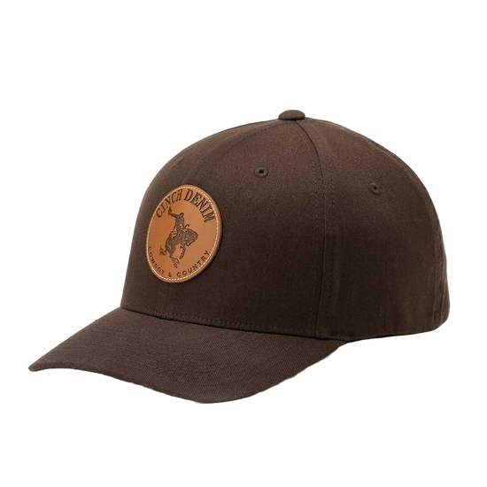 Cinch Men's FLEXFIT Brown Logo Baseball Cap MCC0627783