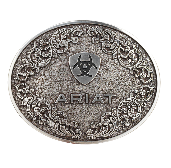 Ariat Men's  Silver Logo Belt Buckle A37012