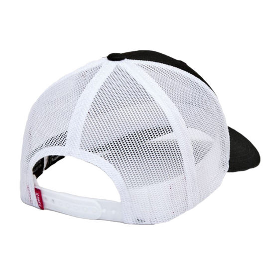 Kimes Ranch® Unisex Black Notary Logo Patch Trucker Cap S22-142002