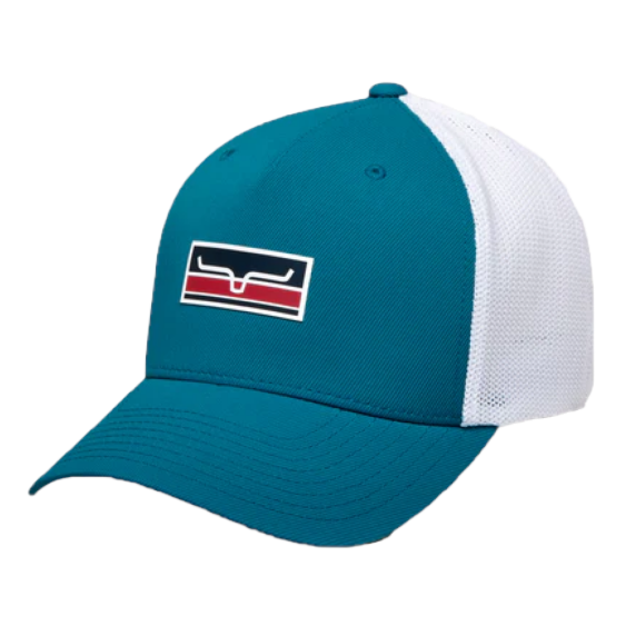 Kimes Ranch® Unisex Broken Stripe 110 Teal Cap S22-021920