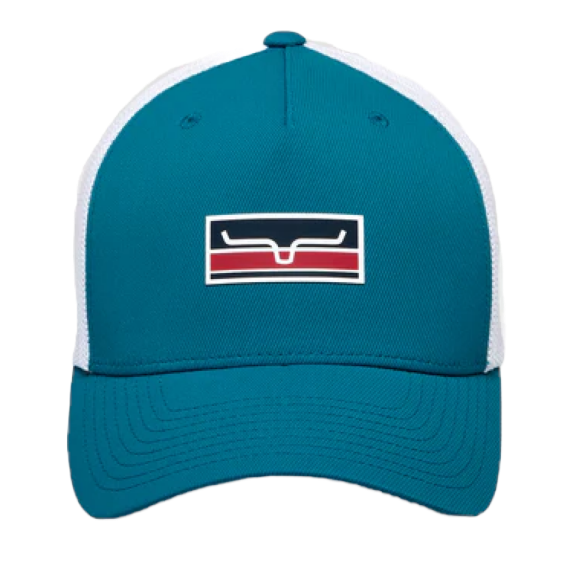 Kimes Ranch® Unisex Broken Stripe 110 Teal Cap S22-021920