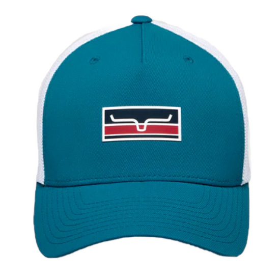 Kimes Ranch® Unisex Broken Stripe 110 Teal Cap S22-021920