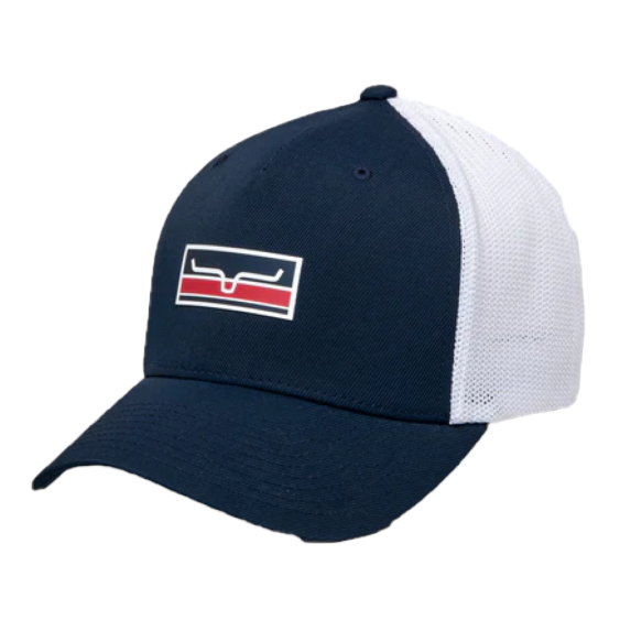 Kimes Ranch® Unisex Broken Stripe 110 Navy Cap S22-021914