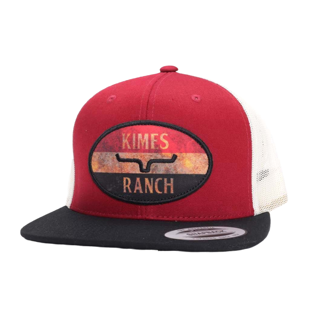 Kimes Ranch® Men's American Standard Dark Red Trucker Hat KR706-Red