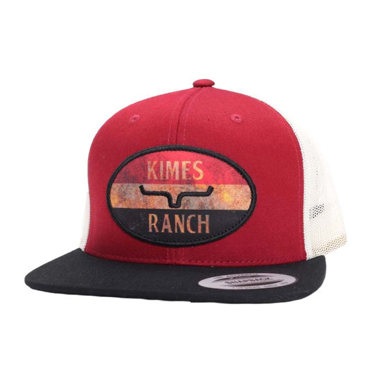 Kimes Ranch® Men's American Standard Dark Red Trucker Hat KR706-Red