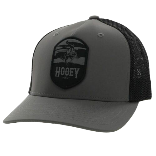 Hooey® Men's Cheyenne 5-panel Charcoal & Black Flexfit Cap 2244CHBK