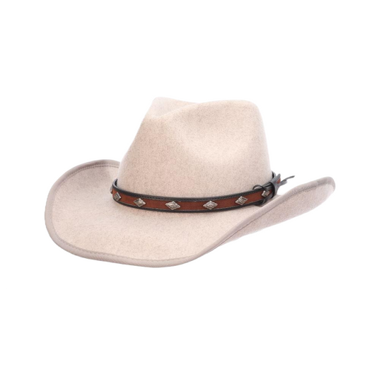 Taupe hotsell leather hat