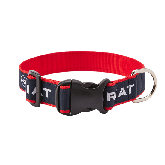Ariat® Pet Durable Red & Navy Dog Collar 10036573