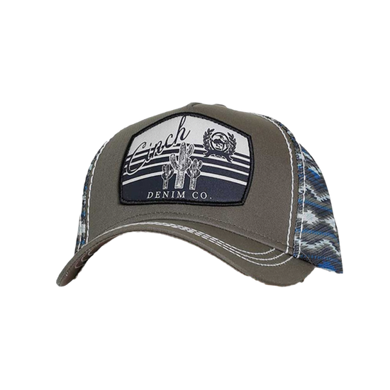 Cinch® Women's Blue Aztec and Olive Trucker Hat MHC7874034