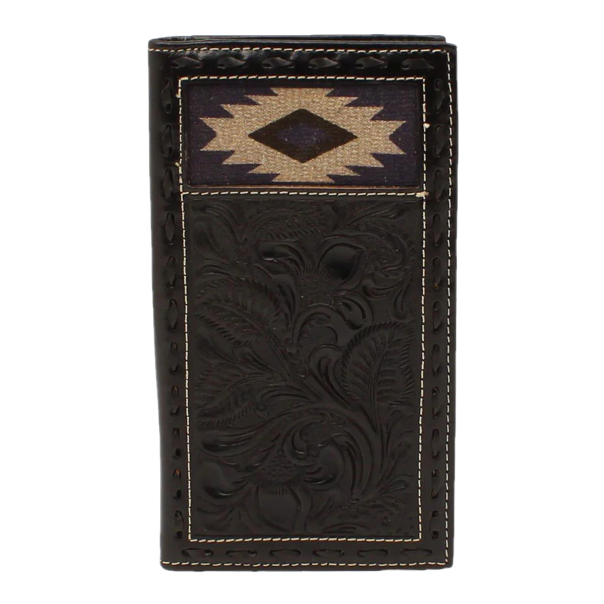 Nocona® Men's Rodeo Tooling & Aztec Black Rodeo Wallet N500041001