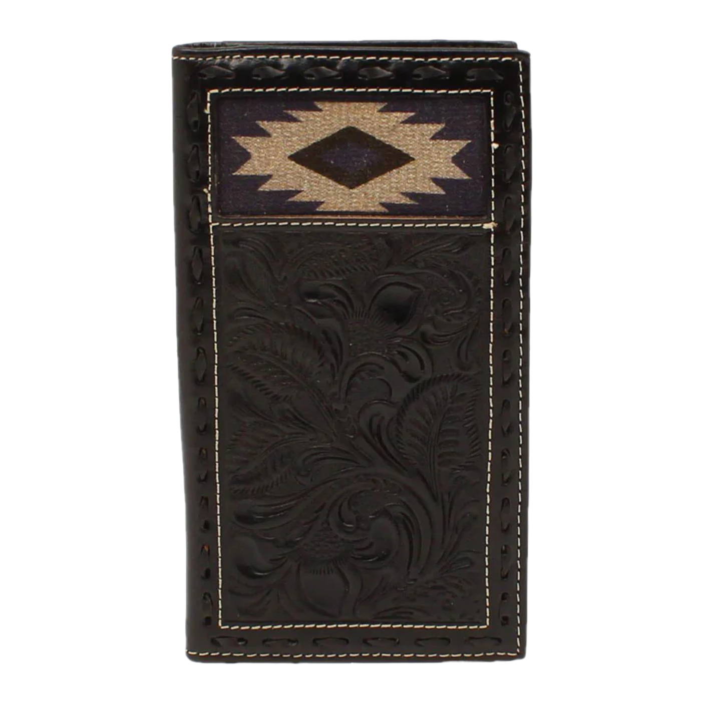 Nocona® Men's Rodeo Tooling & Aztec Black Rodeo Wallet N500041001
