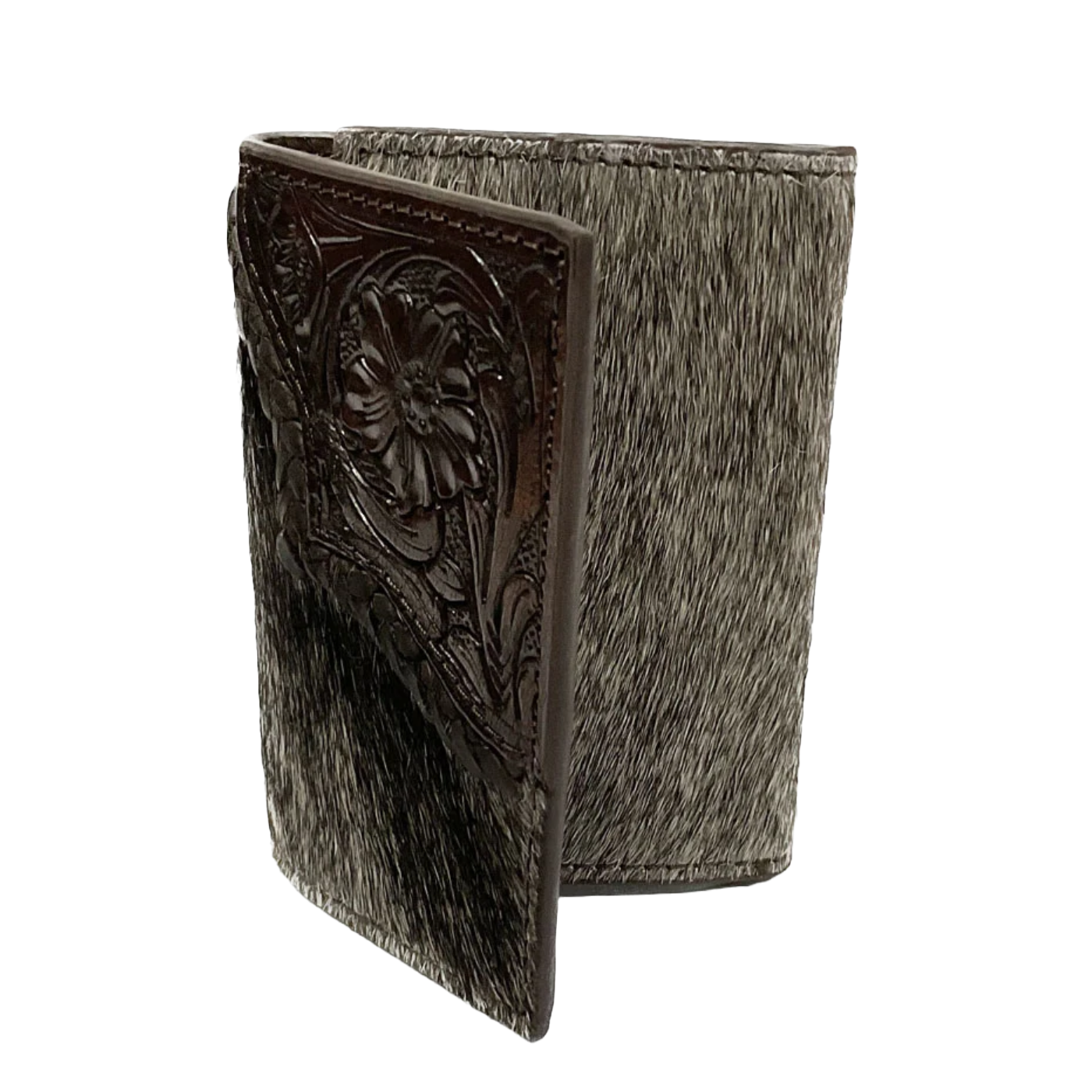 Nocona® Men's Cowhide Tooled Edge Trifold Brown Wallet N500034002