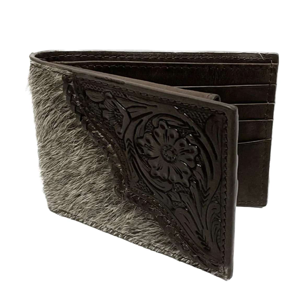 Nocona® Men's Cowhide Tooled Edge Bifold Brown Wallet N500033002