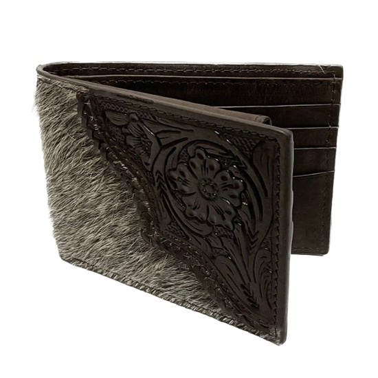 Nocona® Men's Cowhide Tooled Edge Bifold Brown Wallet N500033002