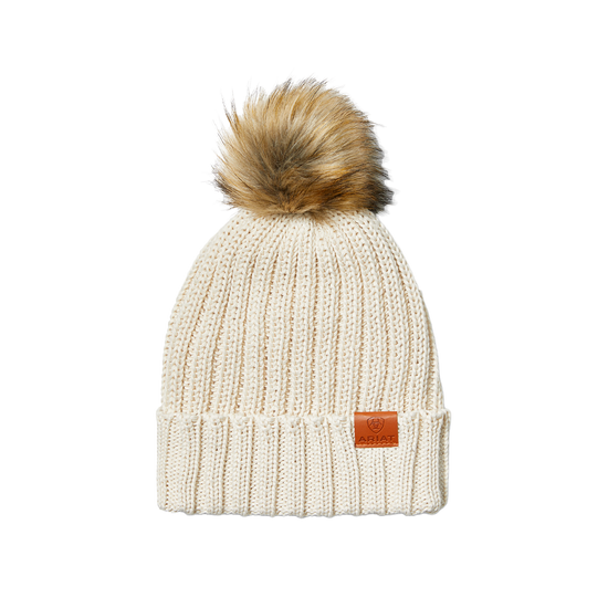 Ariat® Ladies Cotswold Sea Salt Cable Knit Beanie 10042050