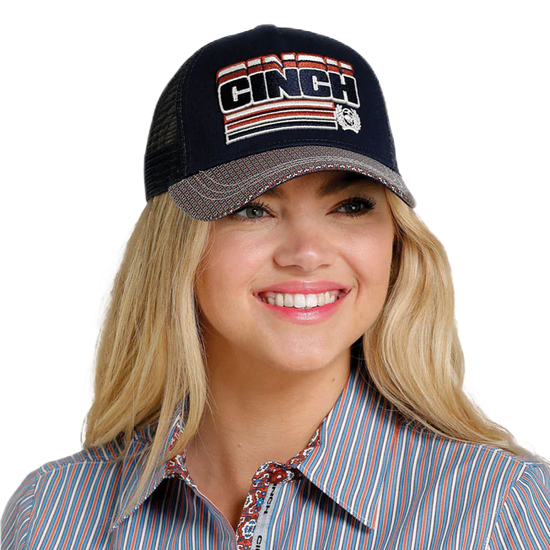 Cinch® Ladies Logo Navy Blue Mesh Trucker Hat MHC7874026