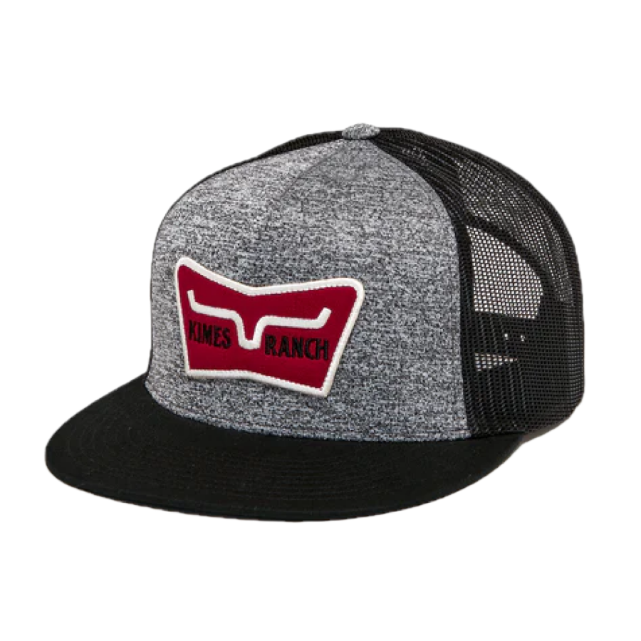 Kimes Ranch® Unisex Panoramic Trucker Grey Heather Cap S22-1620GH