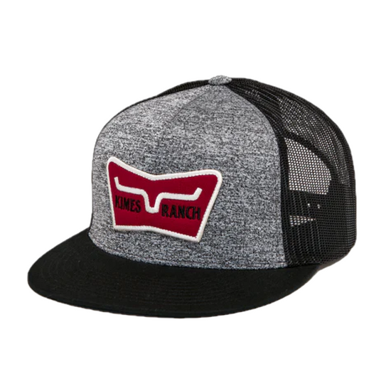 Kimes Ranch® Unisex Panoramic Trucker Grey Heather Cap S22-1620GH