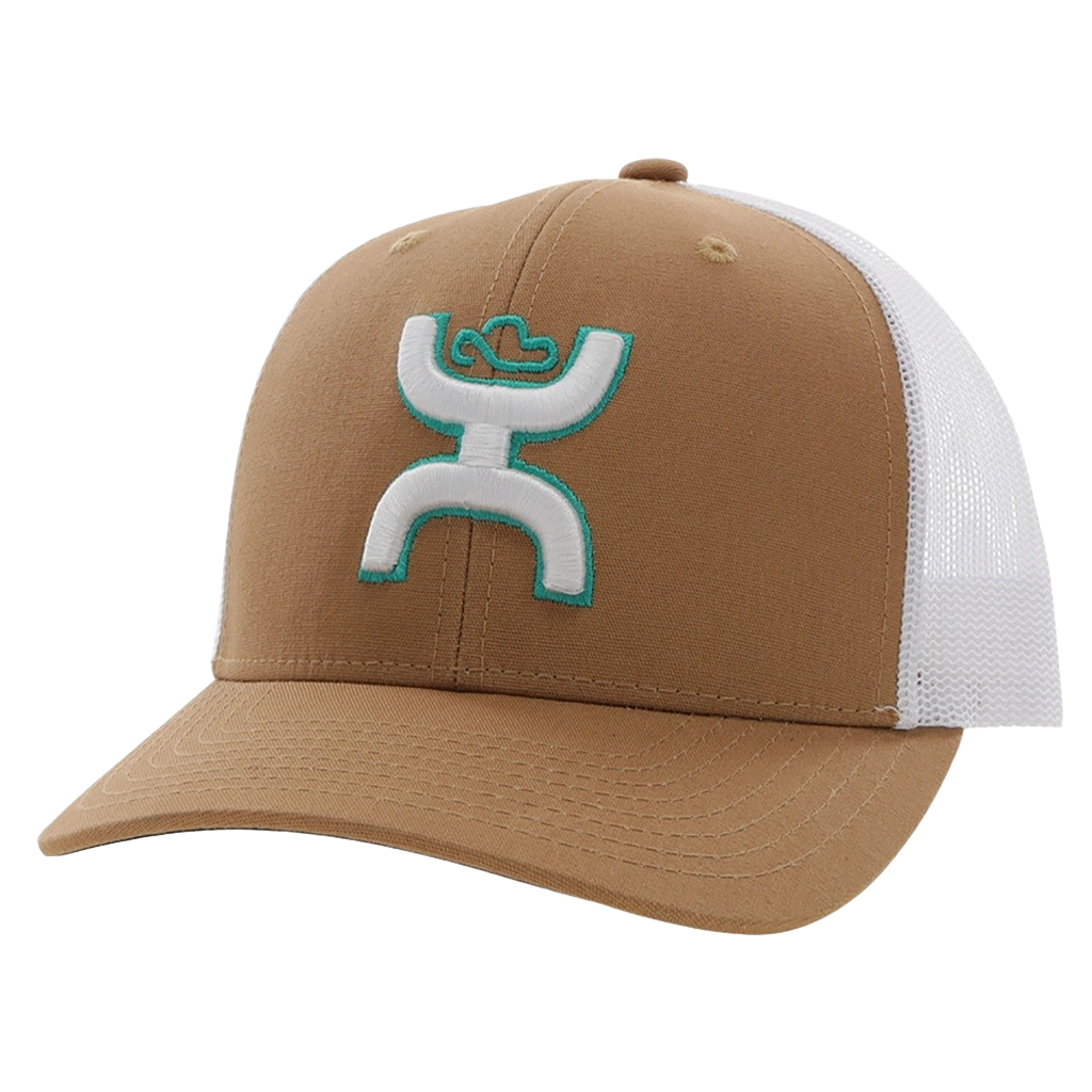 Hooey Men s Sterling 6 panel Tan White Trucker Cap 2206T TNWH