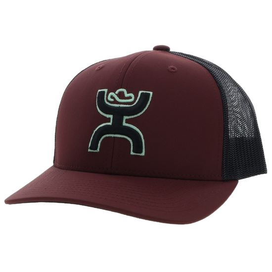 Hooey "Sterling" 6-Panel Maroon/Black Hat 2206T-MABK
