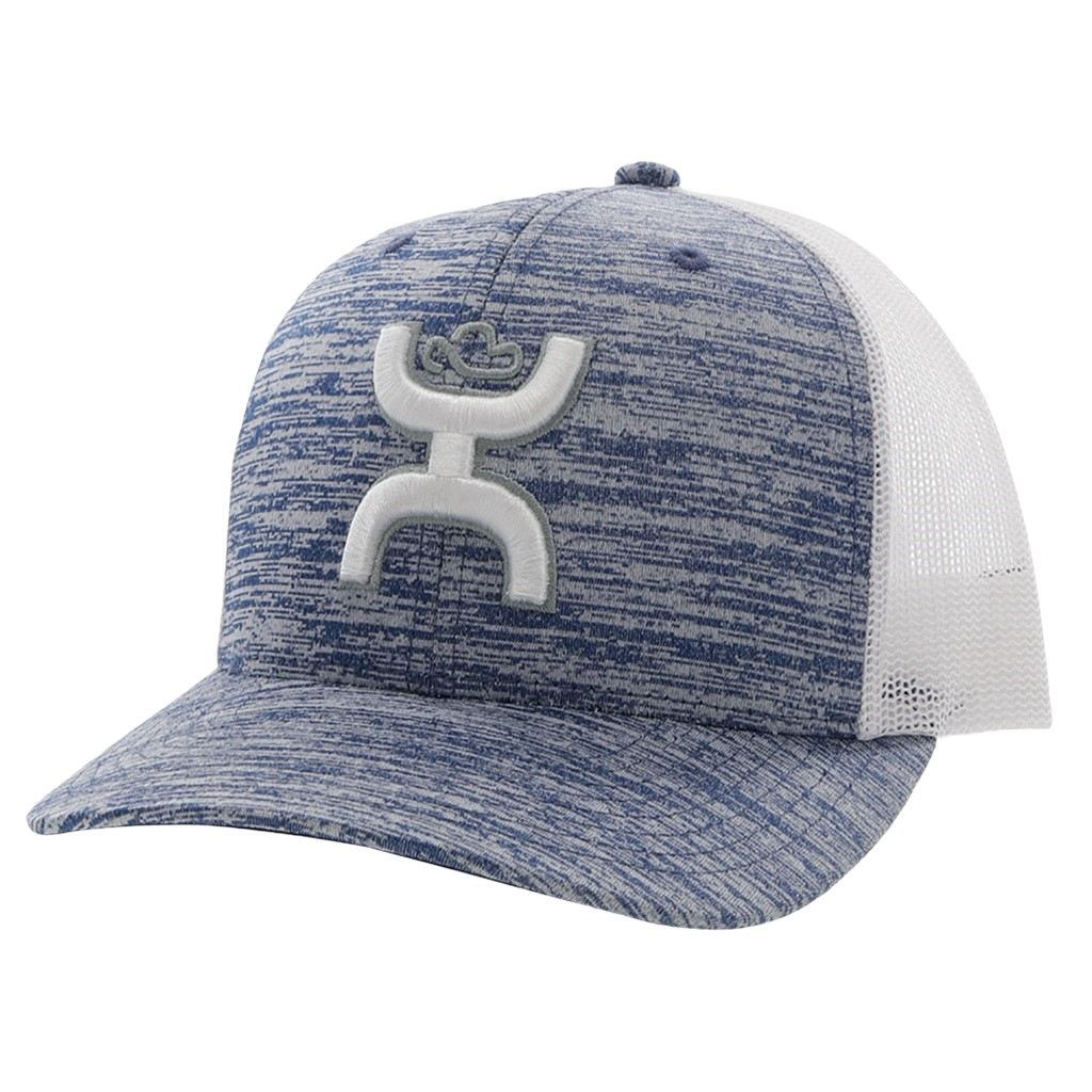 Hooey Men's Sterling 6-panel Blue & White Trucker Cap 2206T-BLWH