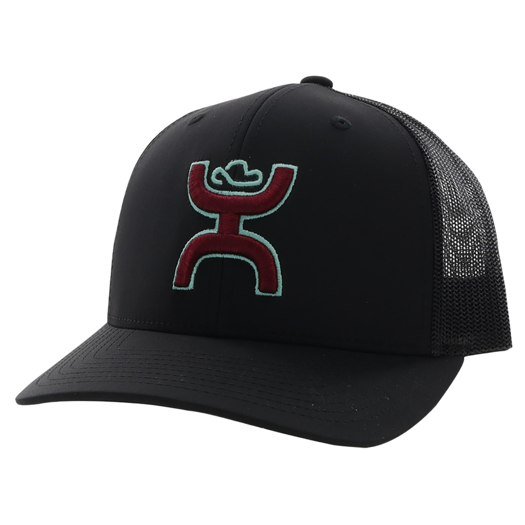 Hooey Men's Sterling 6-panel Black Trucker Cap 2206T-BK